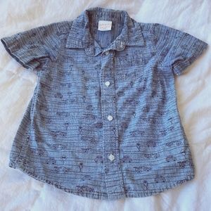 Jean Blue Button Up
